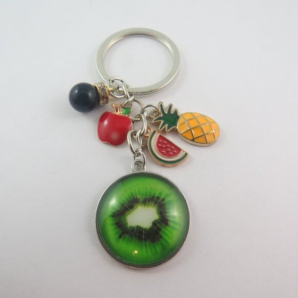 Kiwi Fruit Keychain Tropical Fruit Keychain Fun Fruit Keychain Fruit Explosion - Picture 3 of 4